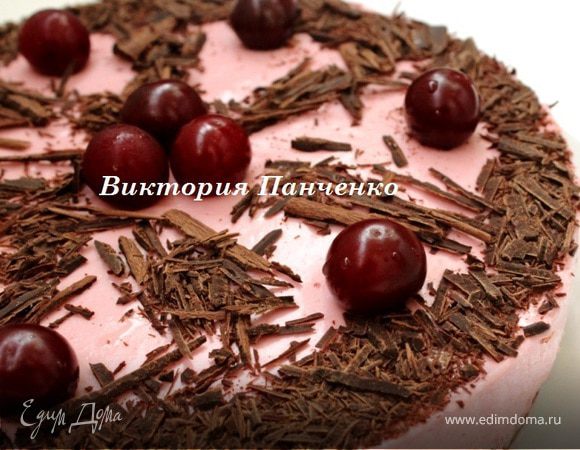 Вишнево-шоколадный торт-мусс