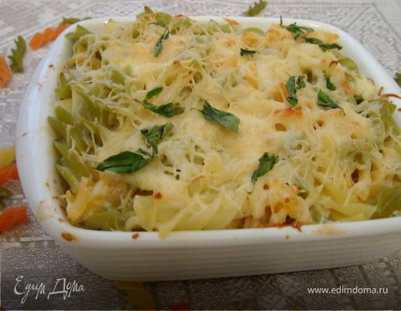 Запеченная паста с курицей