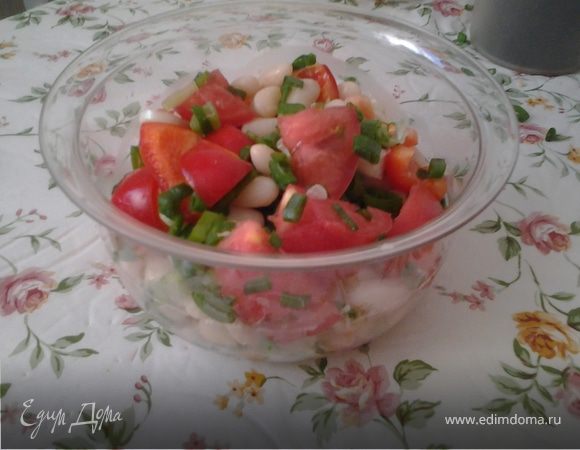 Салат "Летний с фасолью"