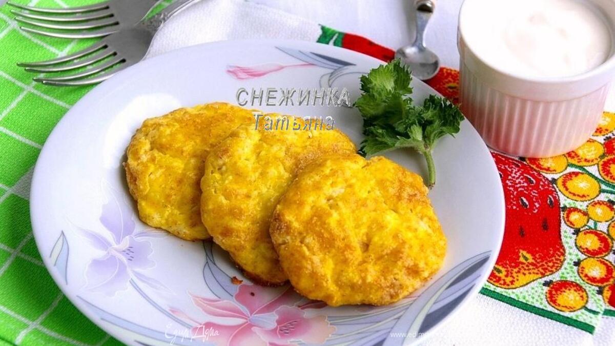 Запеченные нежные сырники из творога и риса