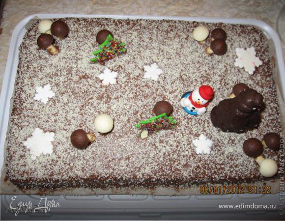 Торт "Зимняя поляна" Торт "Зимняя поляна"