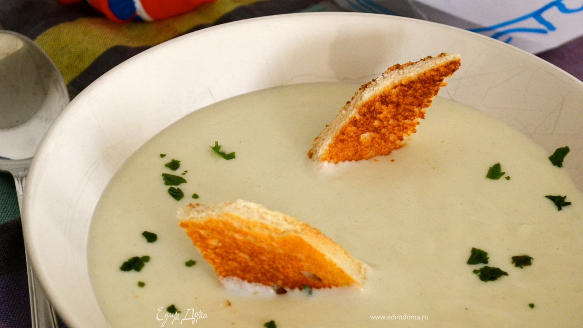 Кремовый рыбный супчик "Акула Каракула"