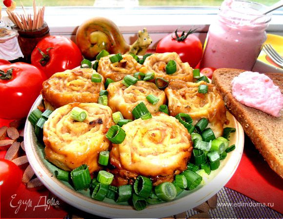 Ленивые пельмени на овощной подушке для Яны Ленивые пельмени на овощной подушке для Яны