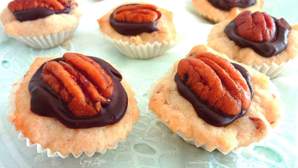 Печенье с шоколадом и орехами пекан 