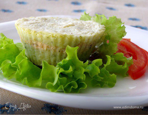 Картофельные запеканочки с рыбой под соусом Бешамель Картофельные запеканочки с рыбой под соусом Бешамель