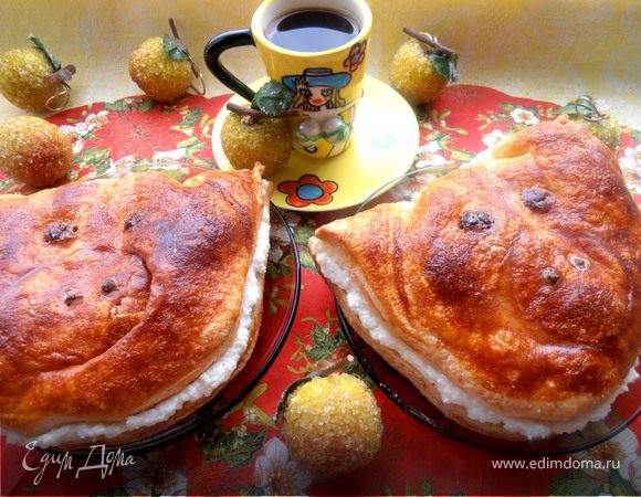 Слойки с творогом "Румяные хрюши" 