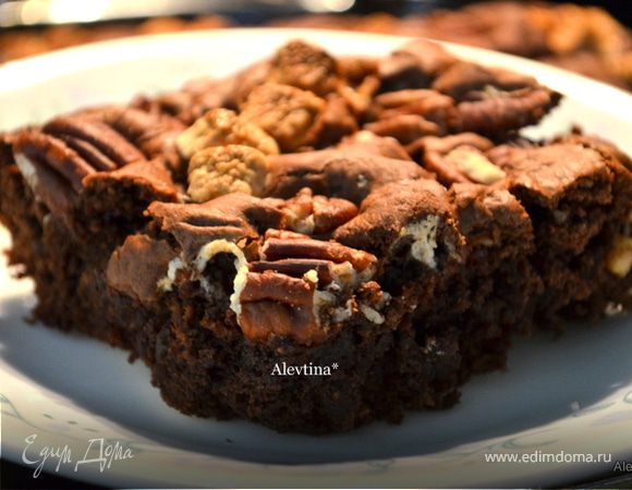 Брауни с пекан и маршмэллоу Брауни с пекан и маршмэллоу