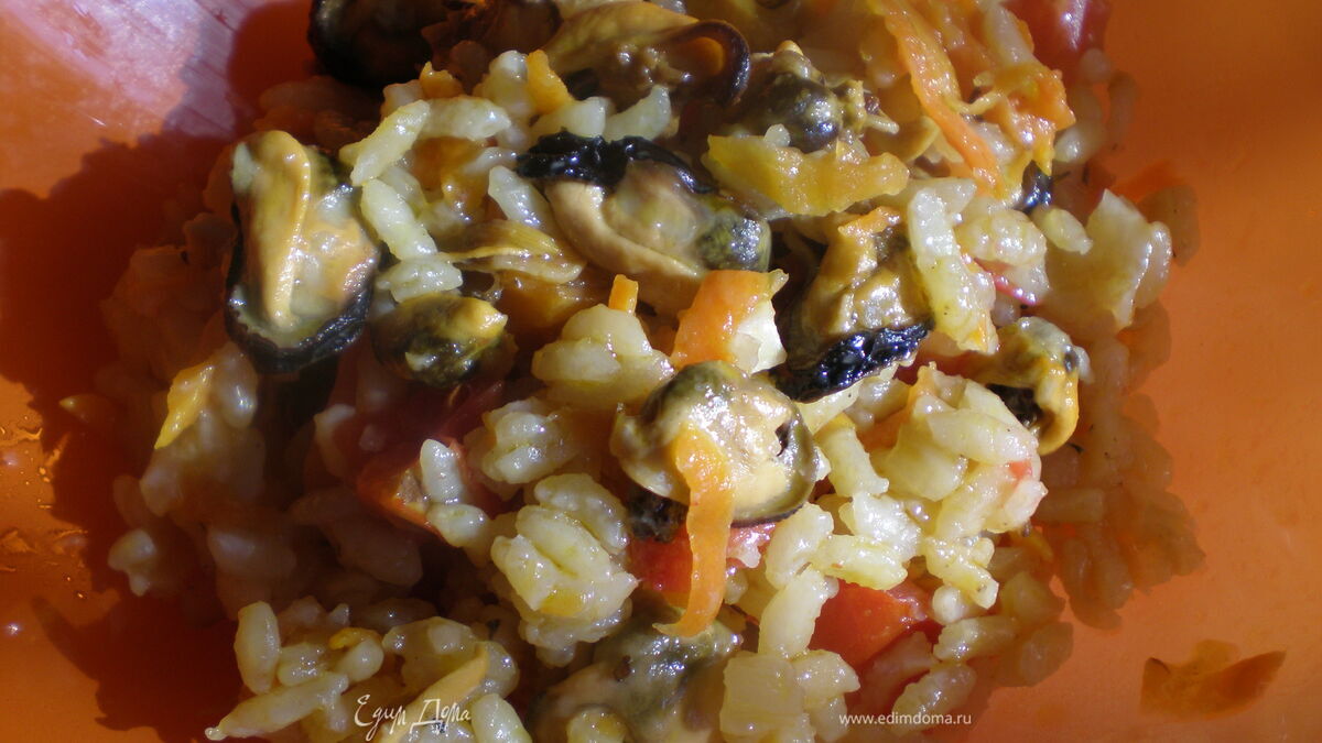 Плов с мидиями