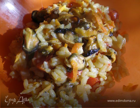 Плов с мидиями