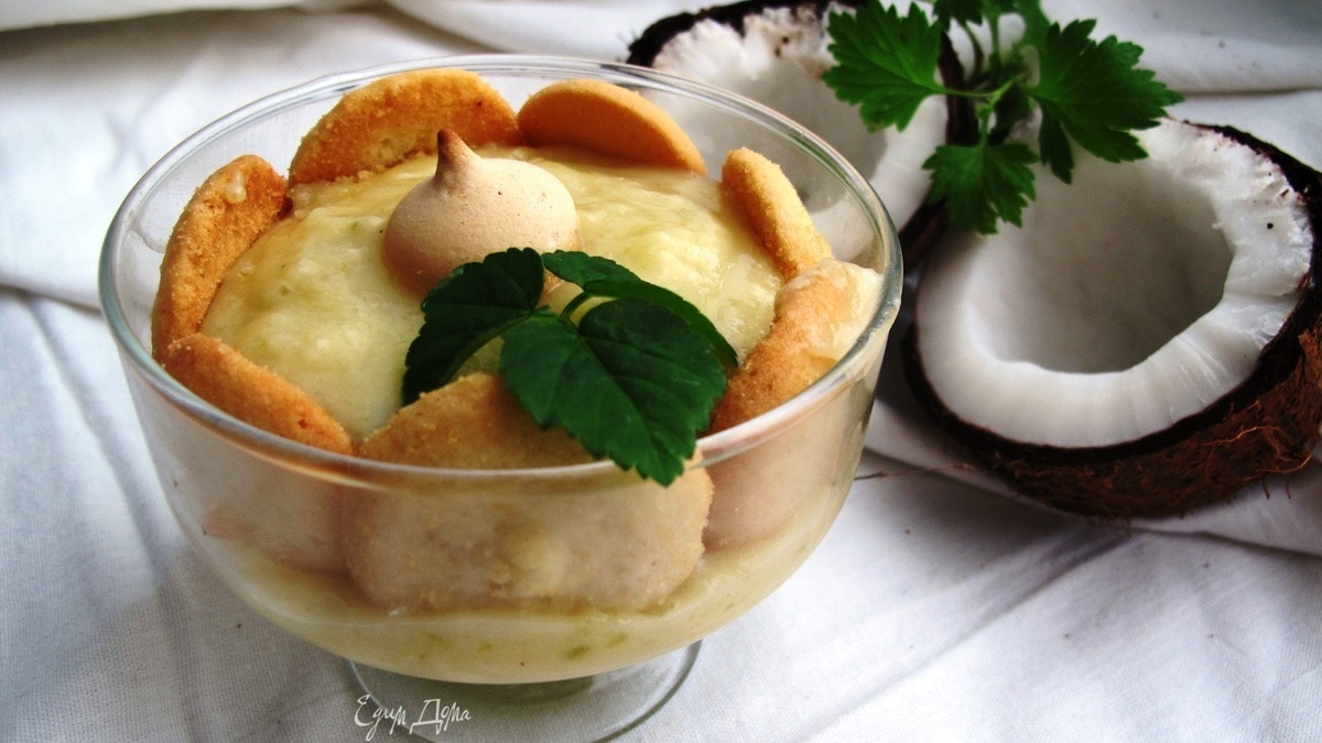 Лаймово-кокосовый пудинг "Беллиссимо"