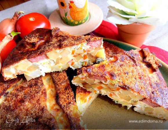 Картофельный пирог по-испански Картофельный пирог по-испански