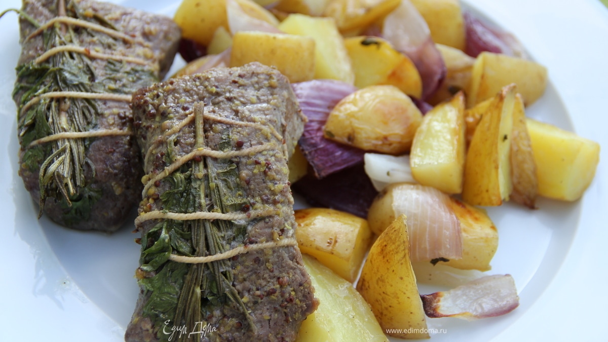 Баранина с ароматными травами