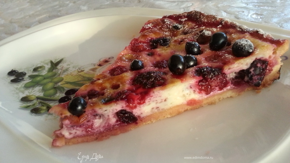 Летний открытый пирог