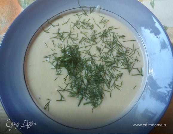 Овощной крем-суп с плавленным сырком Овощной крем-суп с плавленным сырком