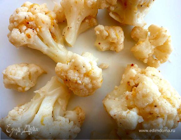 Цветная капуста с чили и лимоном Цветная капуста с чили и лимоном