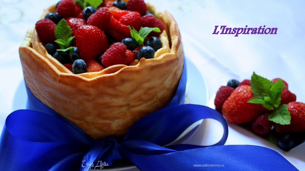 Торт "Баварезе", или Мое "Ягодное лукошко"