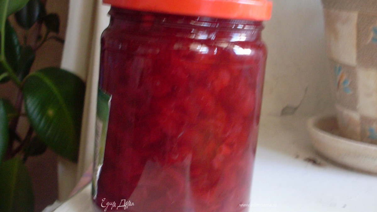 Варенье из войлочной вишни с сюрпризом