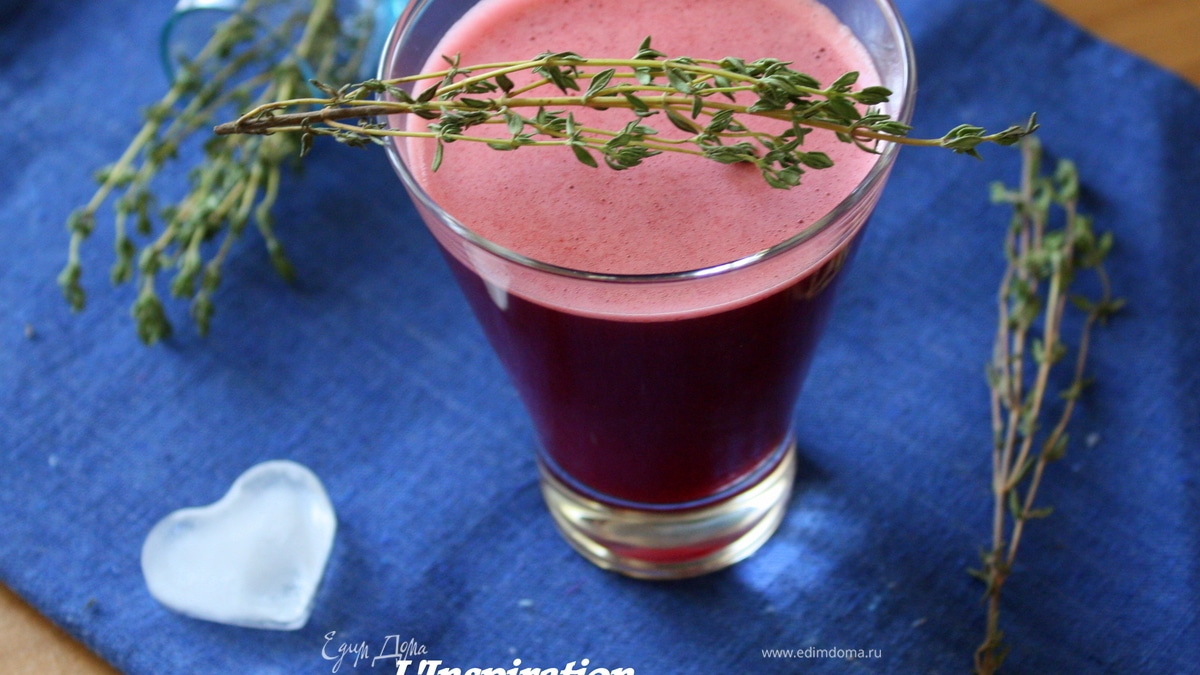 Морс из черной смородины с тимьяном ("Прохладительные напитки")