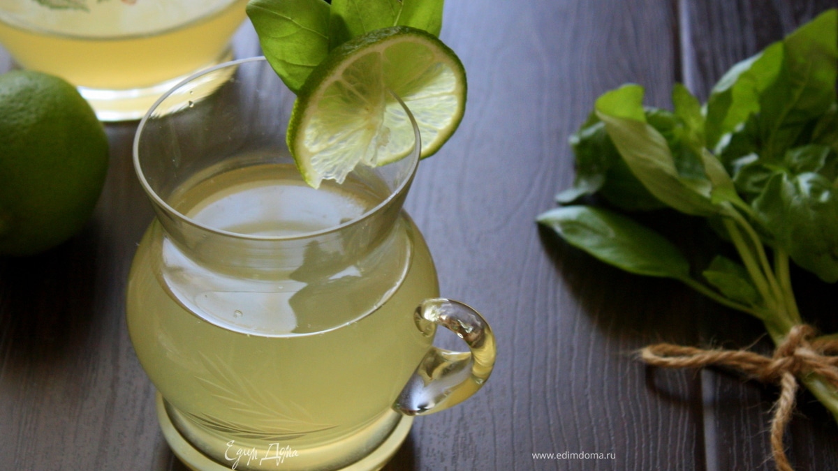 Лаймонад с душистым перцем и базиликом "Прохладительные напитки"