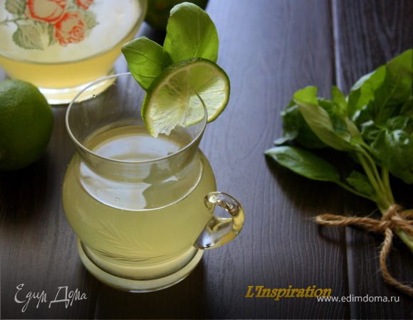 Лаймонад с душистым перцем и базиликом "Прохладительные напитки"