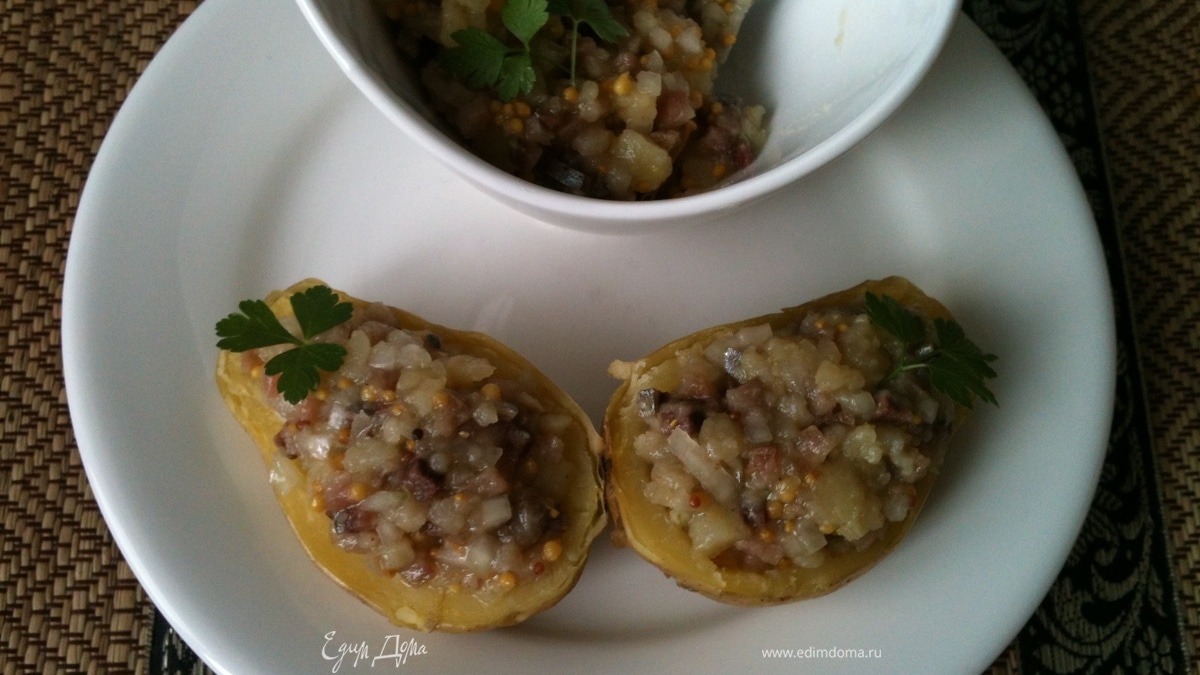 Быстрая закуска из картофеля и сельди