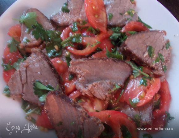 Теплый салат "Страчетти ди манзо" Теплый салат "Страчетти ди манзо"