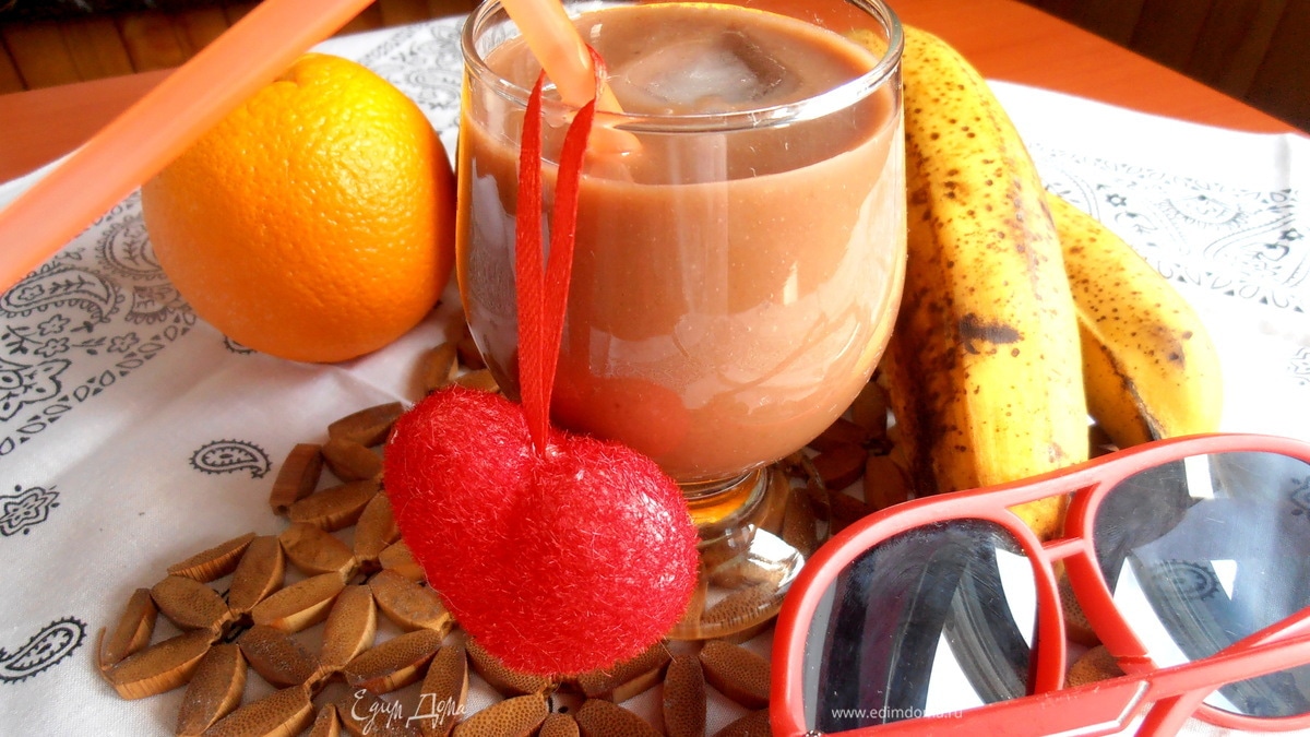 Бананово-шоколадный смузи ("Прохладительные напитки")