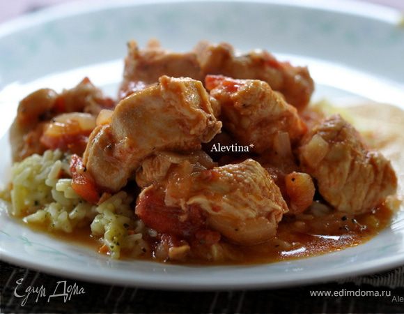 Тушеная курица по-мексикански