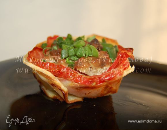 Картофельные цветы с печенью в сметане (для Наташи из Волгограда) Картофельные цветы с печенью в сметане (для Наташи из Волгограда)