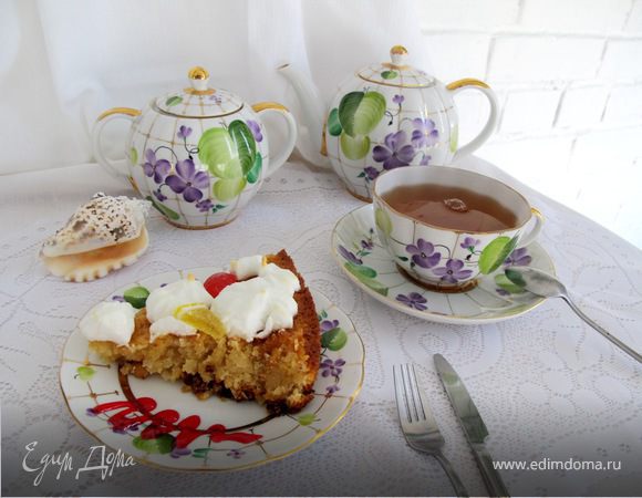 Лимонный пирог с кокосом и безе Лимонный пирог с кокосом и безе