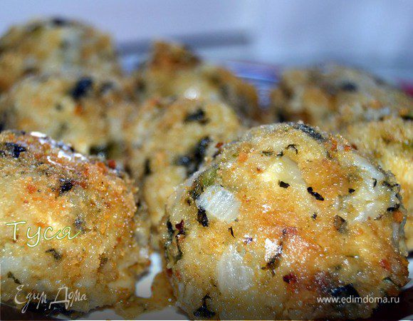 Аранчини из зеленого ризотто