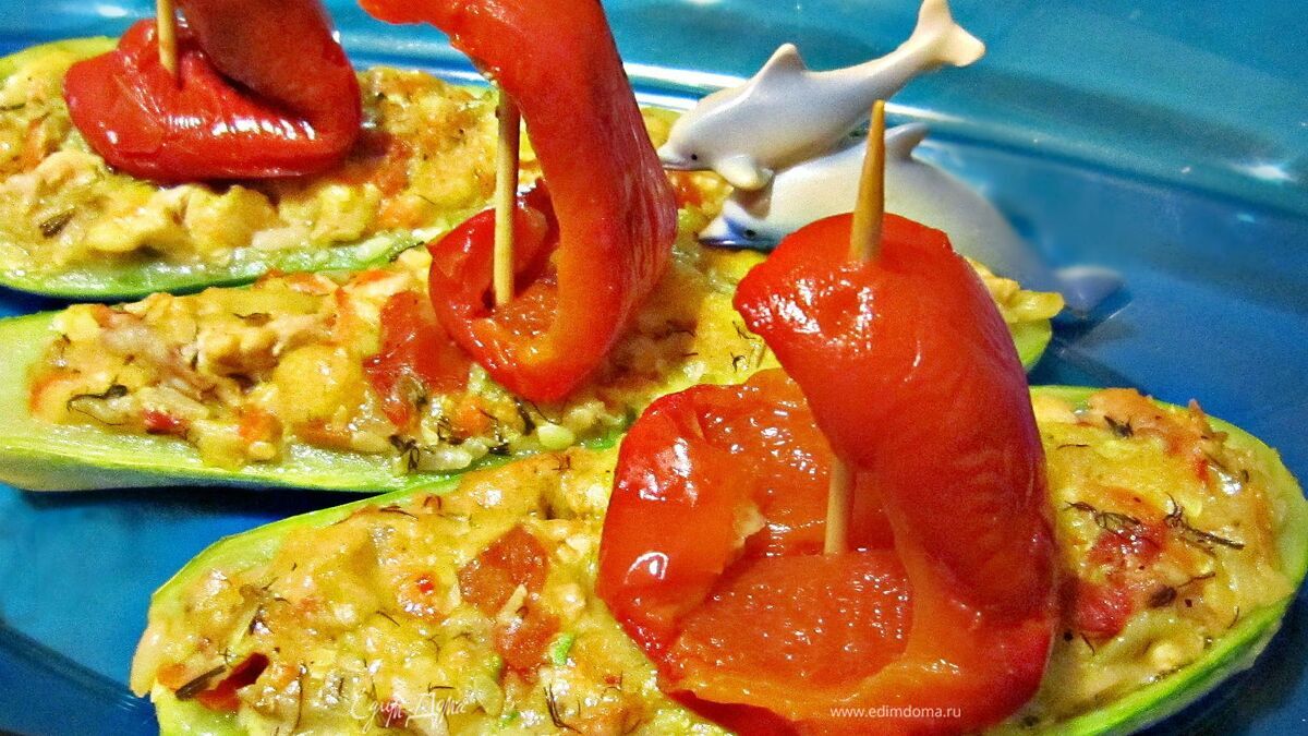 Лодочки из кабачков "По морям, по волнам"