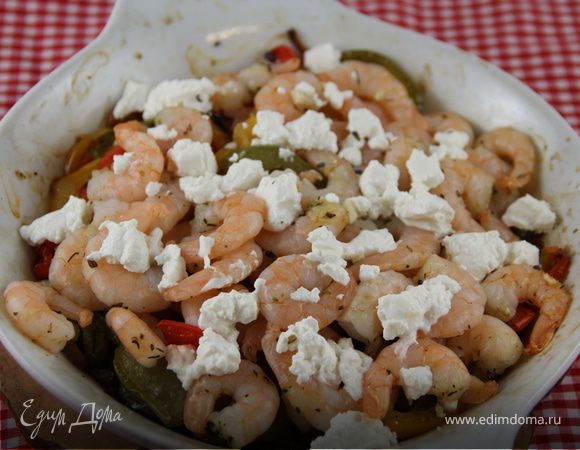 Запеченные овощи с креветками Запеченные овощи с креветками