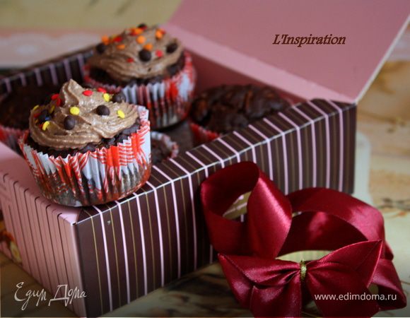 Шоколадные кексы с сюрпризом