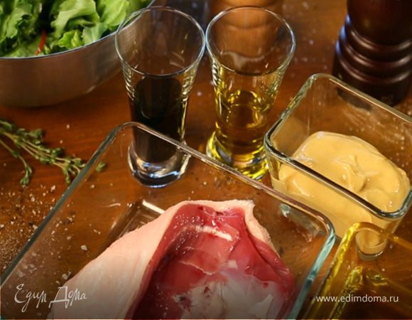 Салат из утки с жареными персиками Салат из утки с жареными персиками