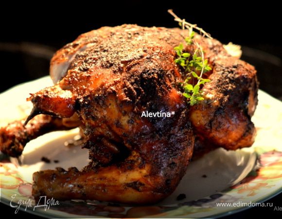 Курица на пивной банке Курица на пивной банке