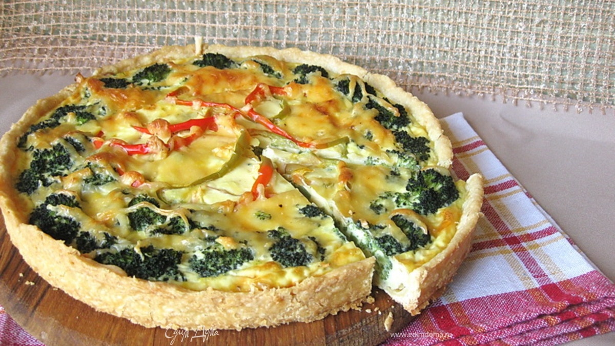 Киш с брокколи