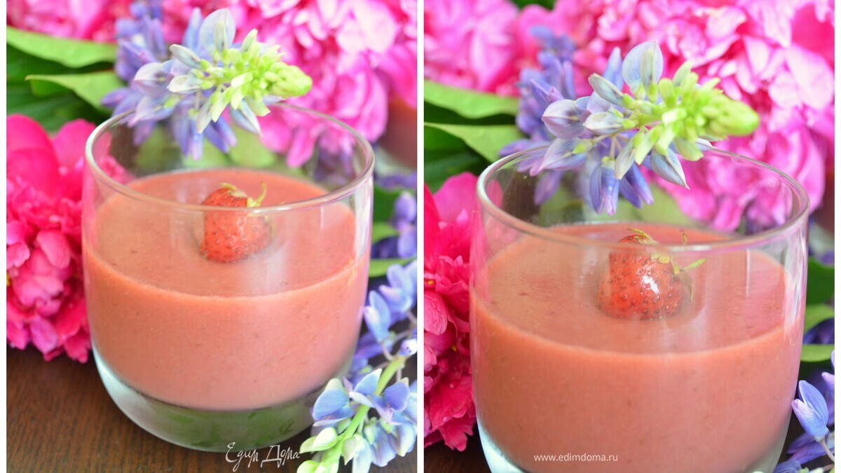 Любимый клубничный мусс