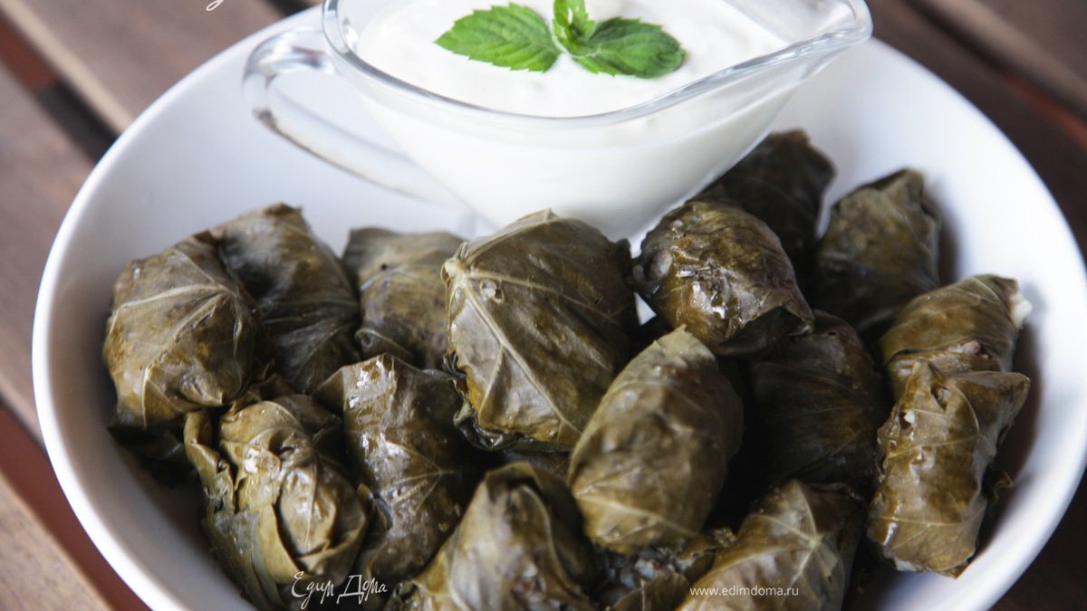 Ароматная долма с мацони