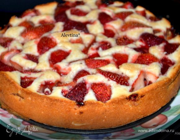 Клубничный летний кекс Клубничный летний кекс