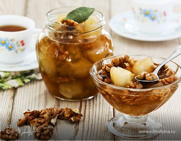 Варенье из яблок с грецкими орехами в мультиварке Варенье из яблок с грецкими орехами в мультиварке