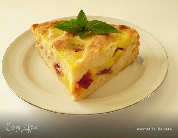 Творожный сливовый пирог Творожный сливовый пирог