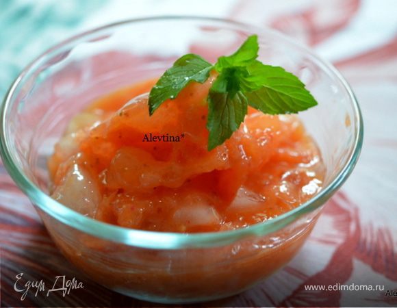 Сорбе с манго и клубникой Сорбе с манго и клубникой