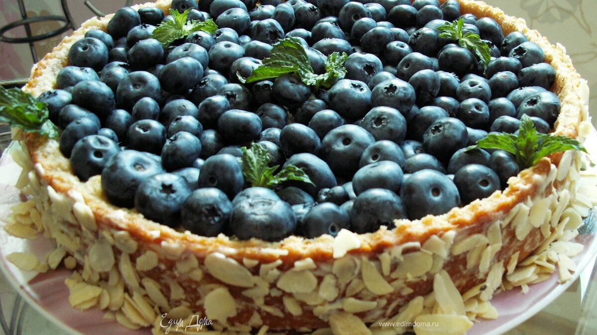 Нежнейший пирог "Голубика со сливками" для Софьи79