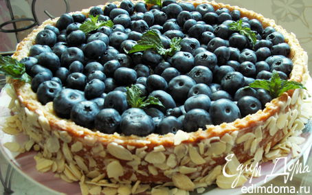 Рецепт Нежнейший пирог "Голубика со сливками" для Софьи79