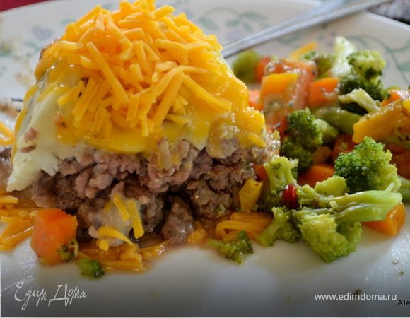 Мясной хлеб под шубой