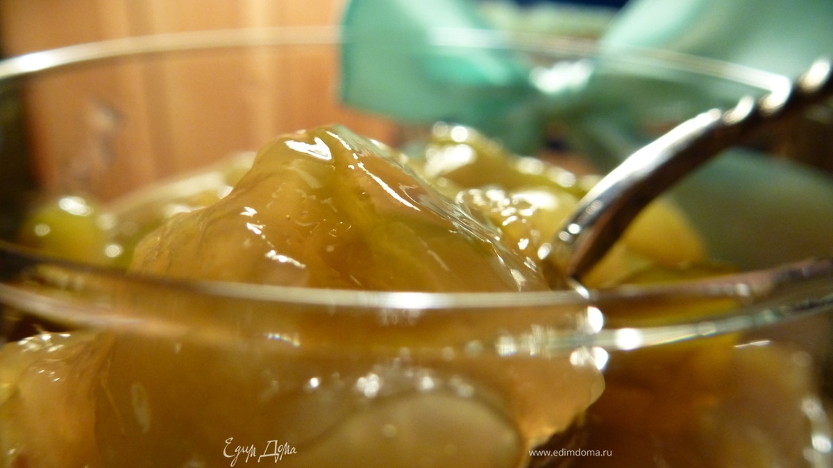 Джем из кабачков с изюмом, лимоном и имбирем