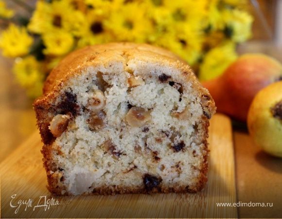 Грушевый кекс с шоколадом и фундуком Грушевый кекс с шоколадом и фундуком