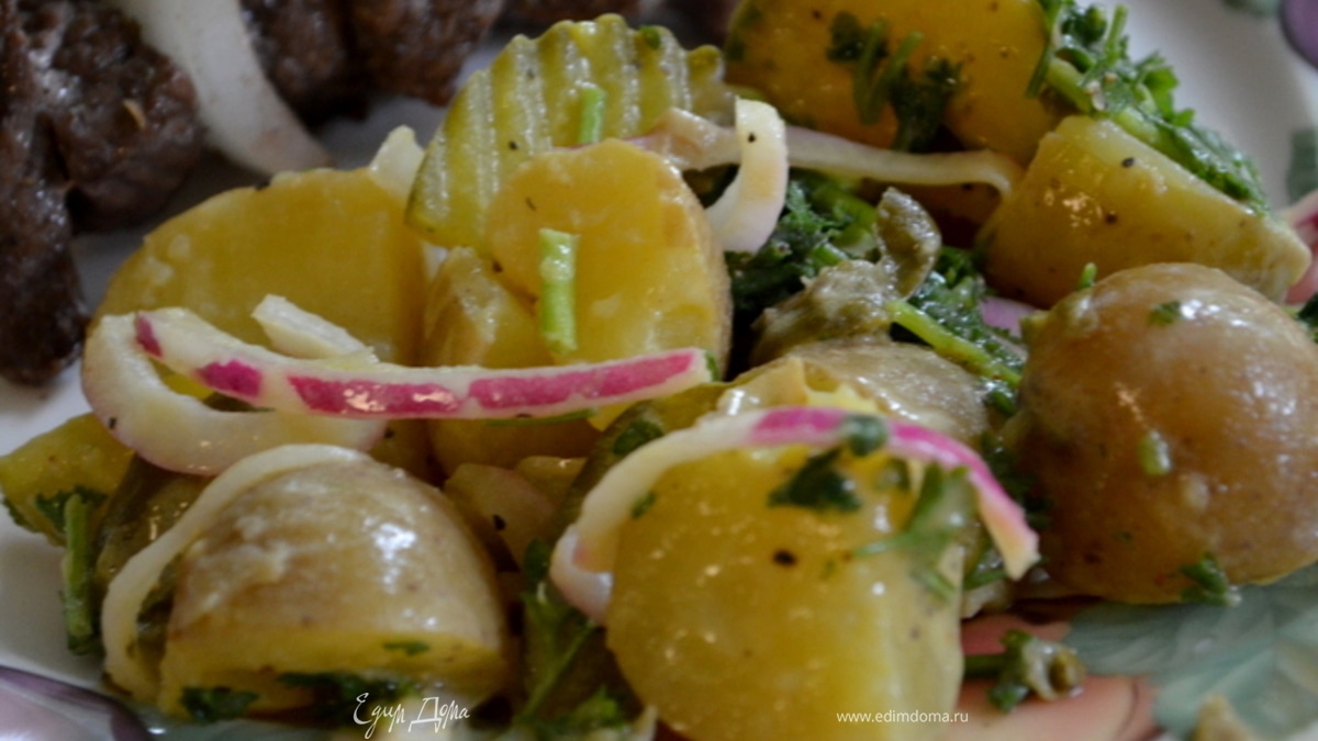 Салат картофельный с горчицей