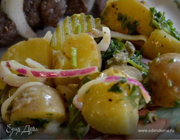 Салат картофельный с горчицей Салат картофельный с горчицей